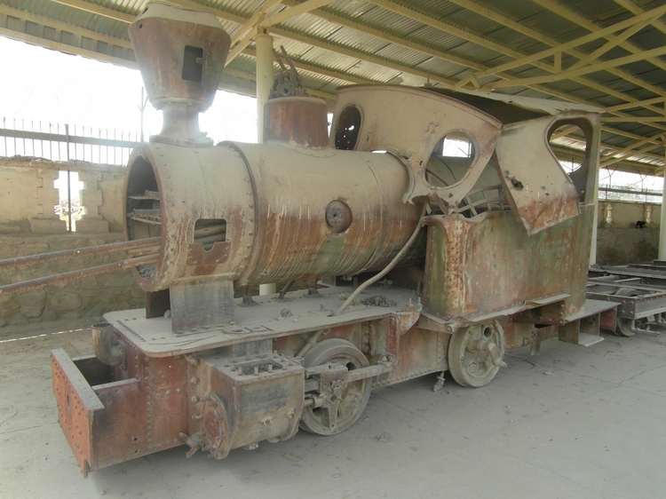 Steam locomotive at the National Museum of Afghanistan, September 2012 (Photo: Nigel Emms)