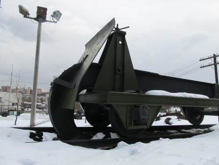 Rail-ripping hook, Central Museum of the Great Patriotic War, Moscow, Russia
