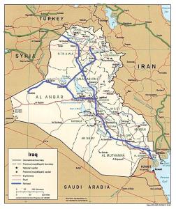 [Map of Iraq showing railway routes]