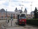 Tram at Miskolc station