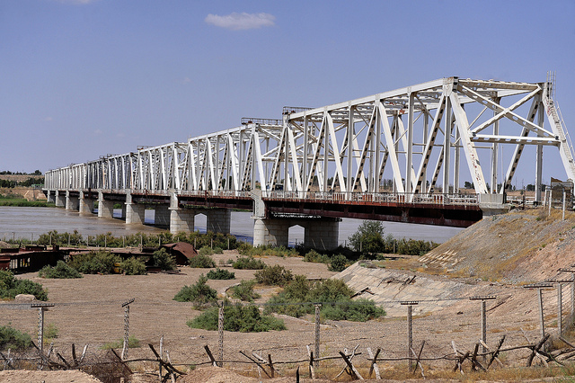 The Friendship Bridge between Uzbekistan and Afghanistan