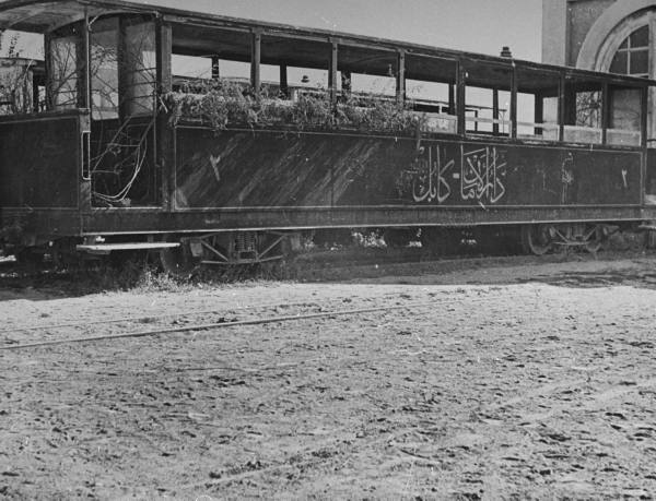 Abandoned railway coach in Kabul