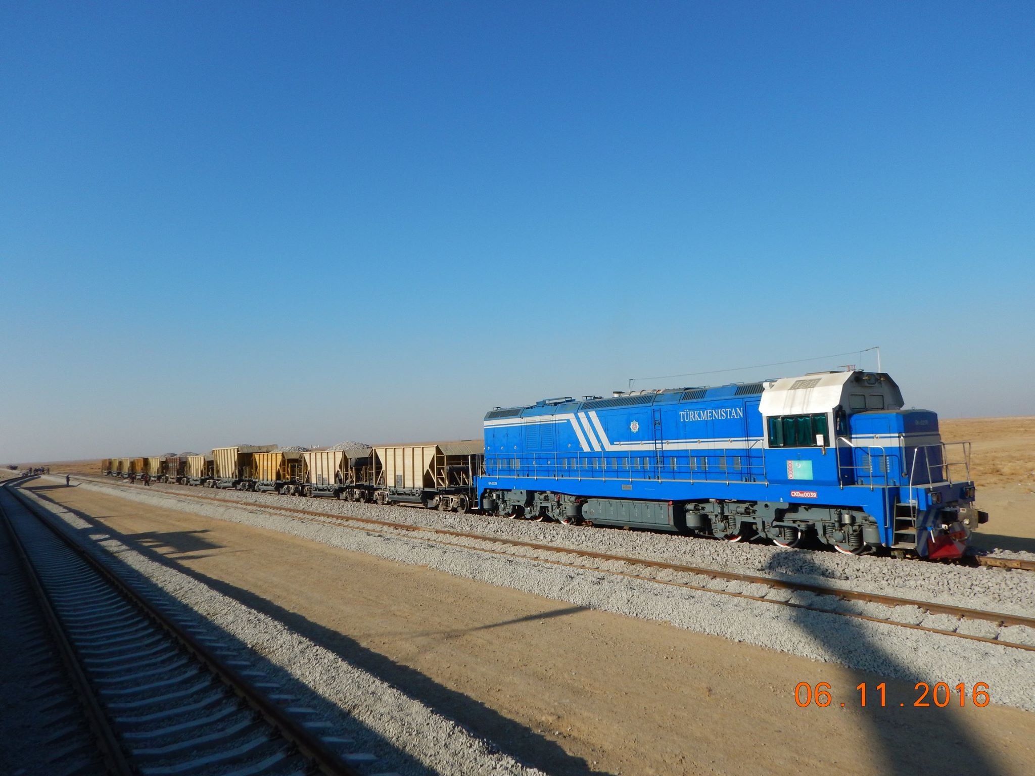 Turkmenistan to Aqina railway
