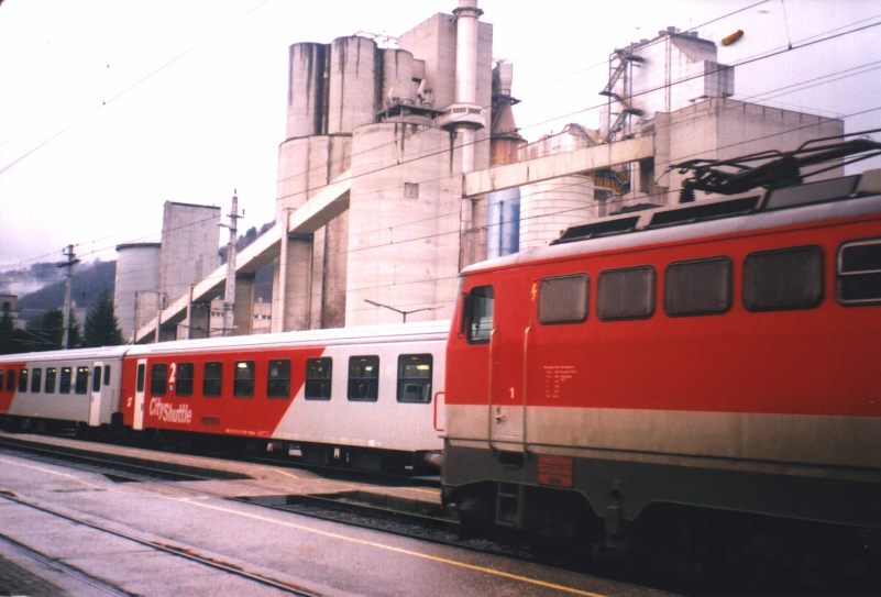 ÖBB trains at Gmunden station