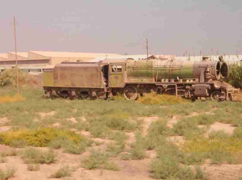Class 8F steam loco in Baghdad (Photo: Gordon Mott 2003)