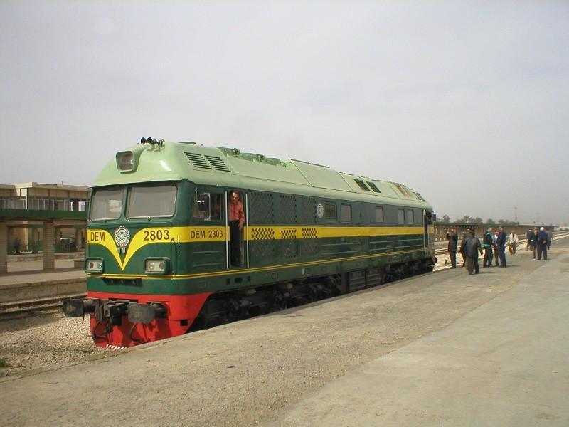 Iraqi Republic Railways DEM2800 locomotive. Photo: Rick Degman