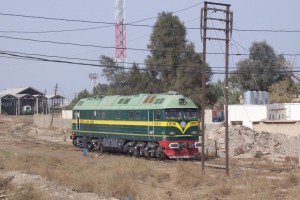 IRR locomotive DEM2817 at Al Malqal, Basra (Photo: Matt Fallon).