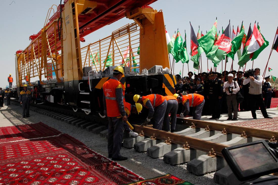 Launch of construction of the Turkmenistan to Afghanistan railway, 5 June 2013 (Photo: ARG Facebook page)
